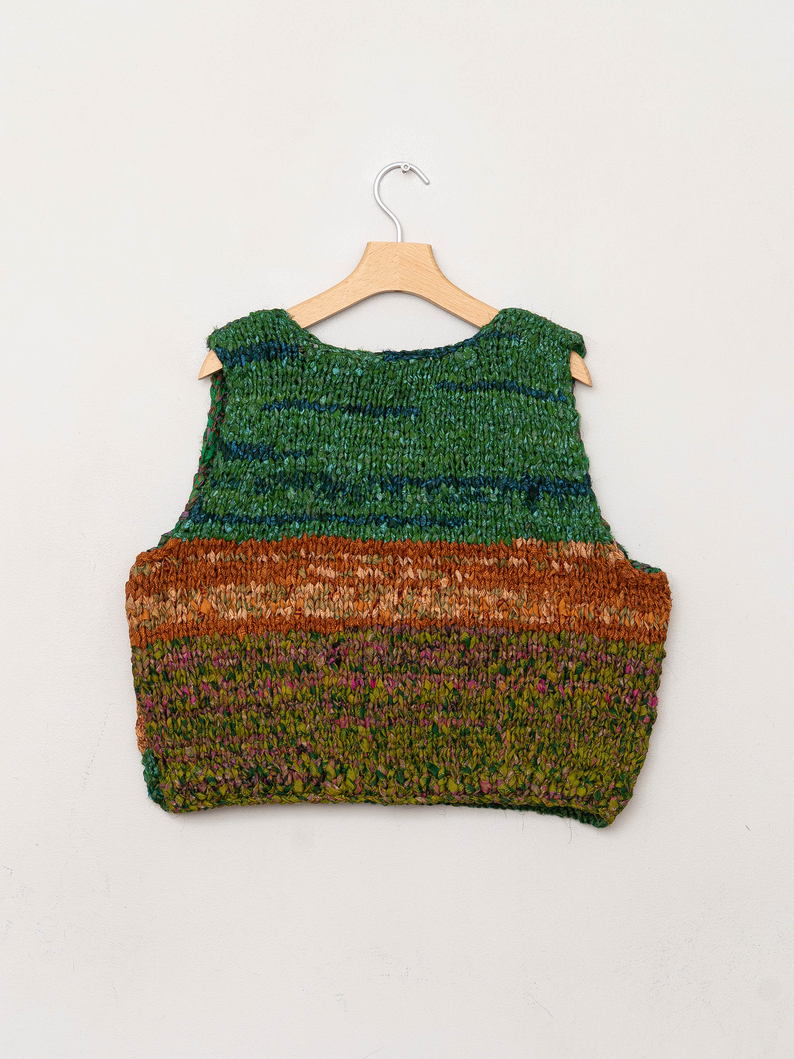 The Vishnu Knitted Vest - Medium - Recycled Silk