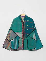 The Ladhiya Quilted Patchwork Kantha Jacket