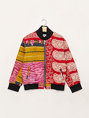 The Veda Quilted One-of-a-Kind Bomber Jacket - Small