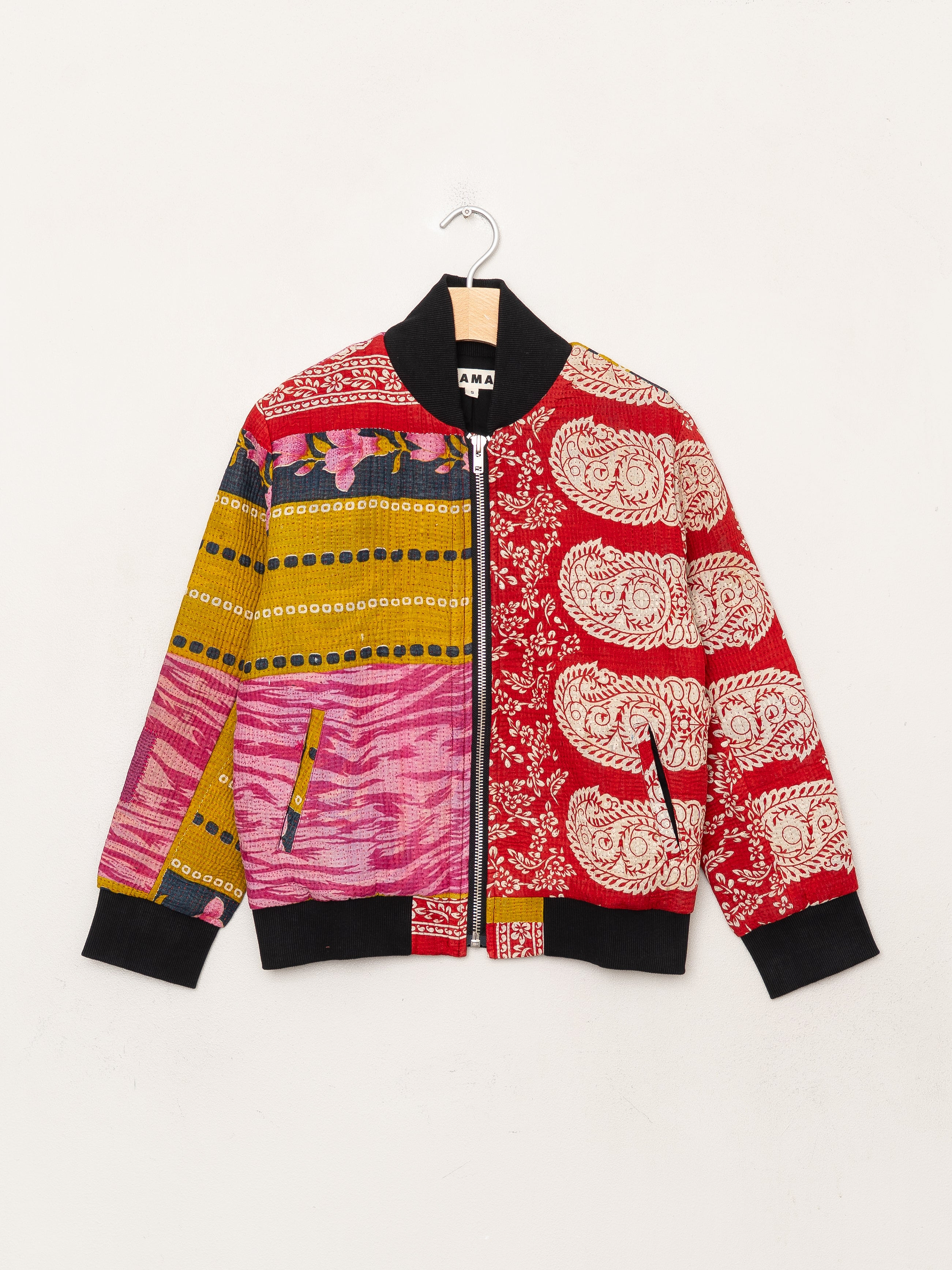 The Veda Quilted One-of-a-Kind Bomber Jacket - Small