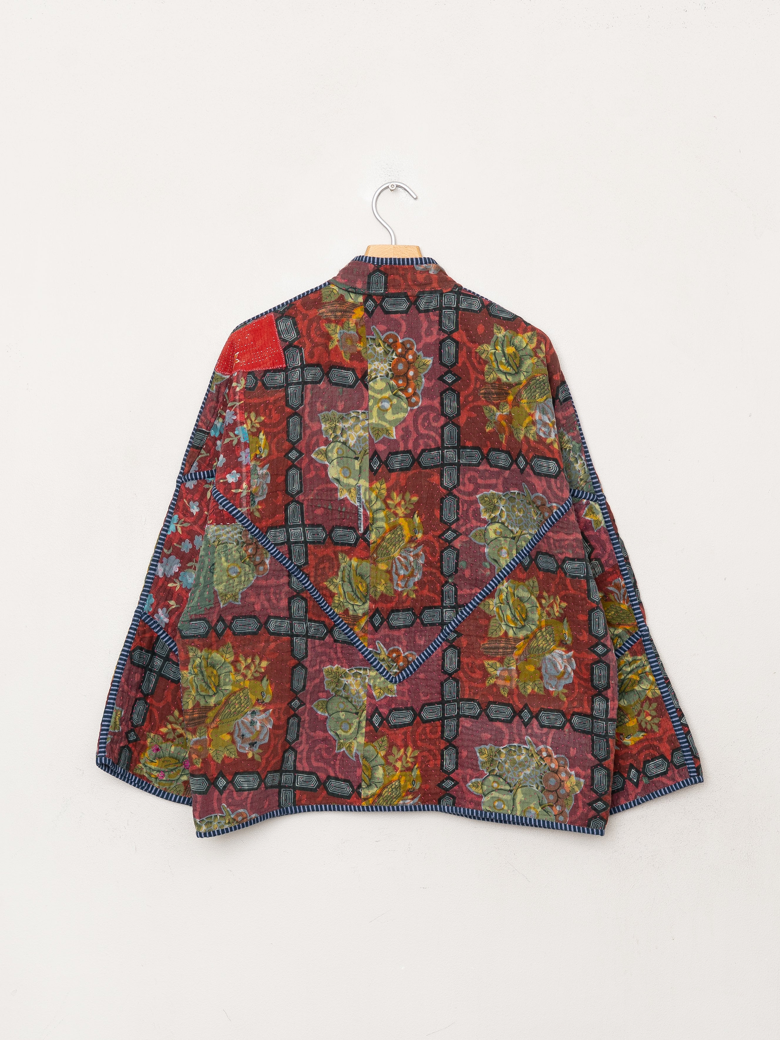 The Ladhiya Quilted Indigo Kantha Jacket