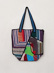 The Raksa Quilted Kantha Bag