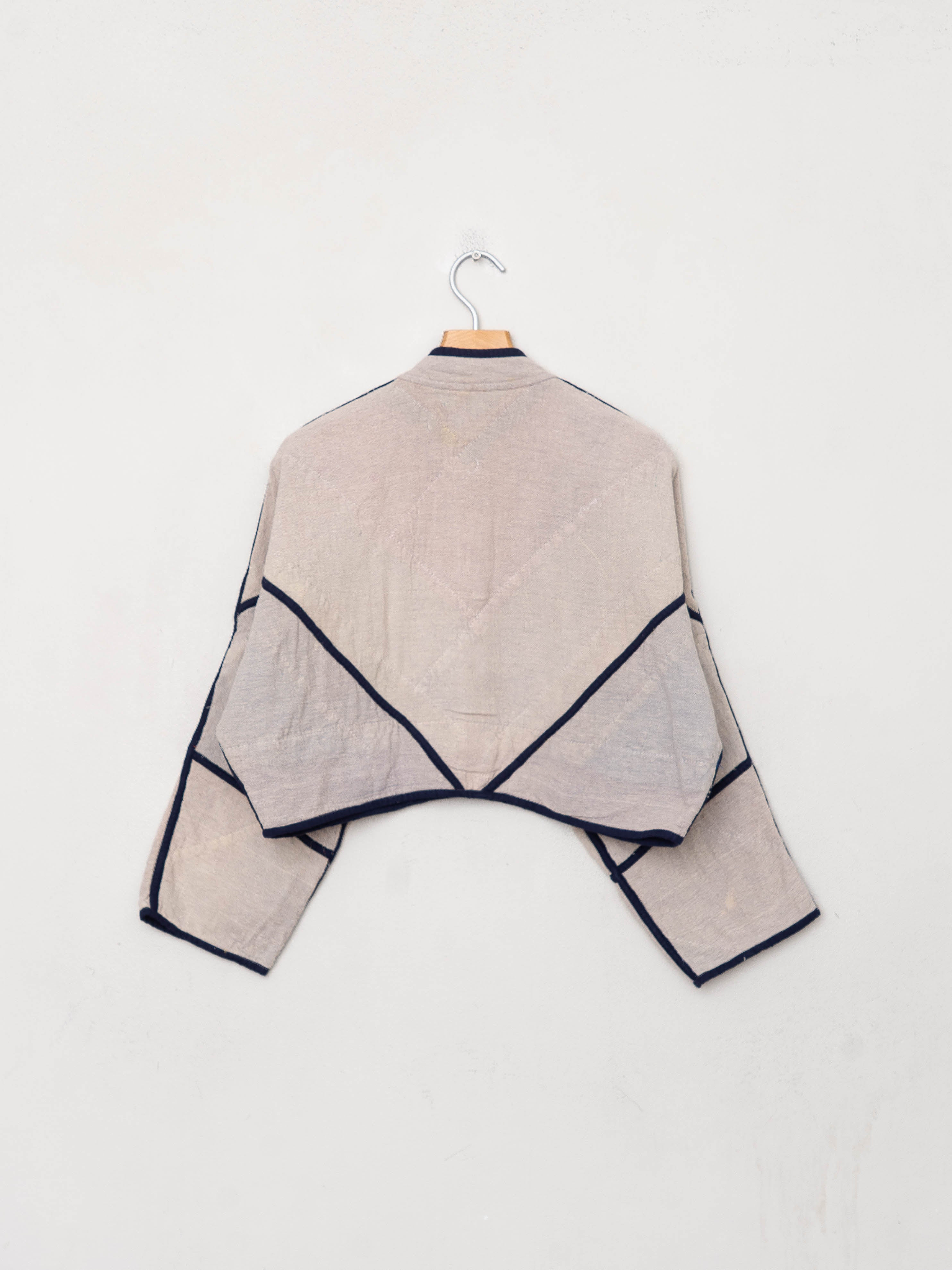 The Kaira Cropped Suzani Cut Out Kantha Jacket