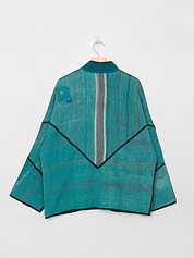 The Ladhiya Quilted Patchwork Kantha Jacket