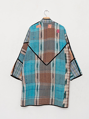 The Sai Quilted Patchwork Kantha Coat