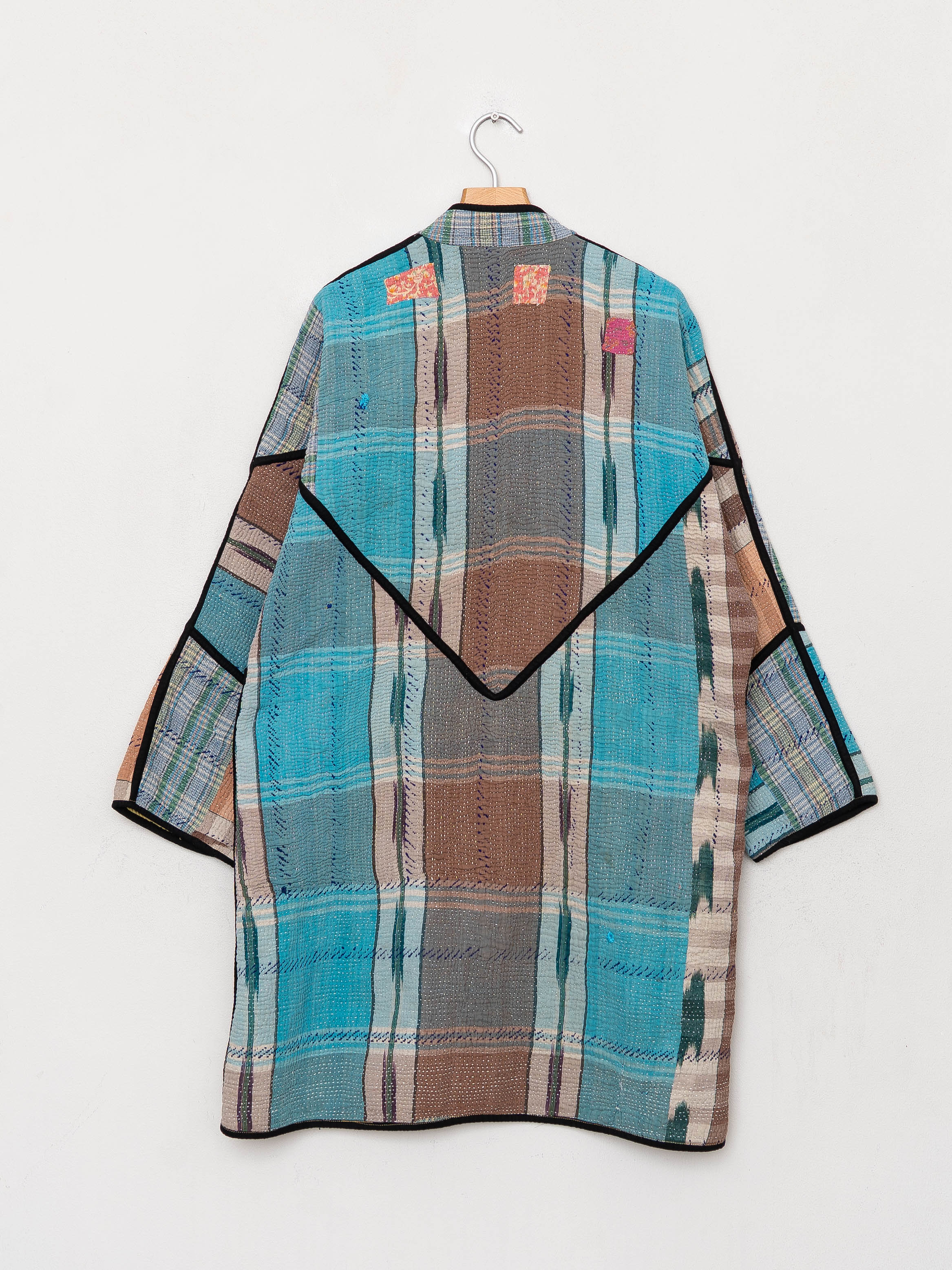 The Sai Quilted Patchwork Kantha Coat