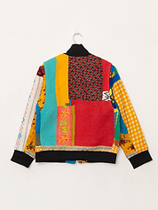 The Veda Quilted One-of-a-Kind Bomber Jacket - Medium