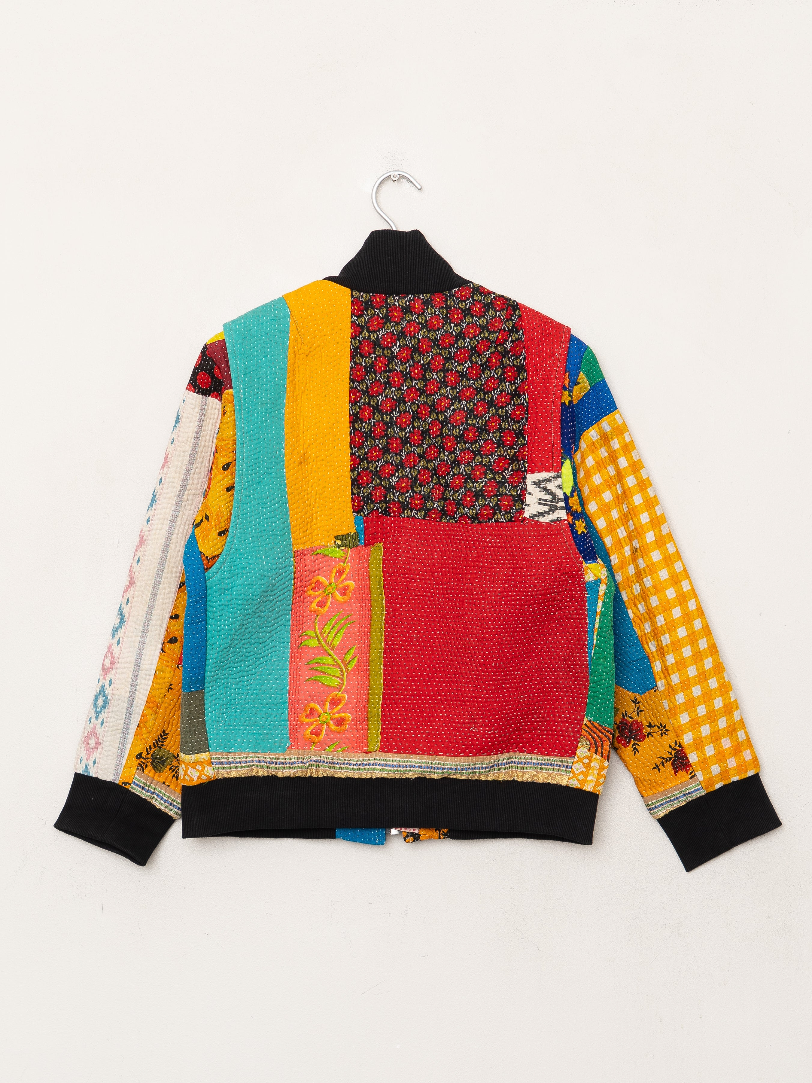 The Veda Quilted One-of-a-Kind Bomber Jacket - Medium