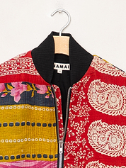The Veda Quilted One-of-a-Kind Bomber Jacket - Small