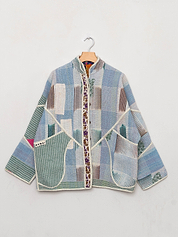 The Ladhiya Quilted Patchwork Kantha Jacket Wholesale