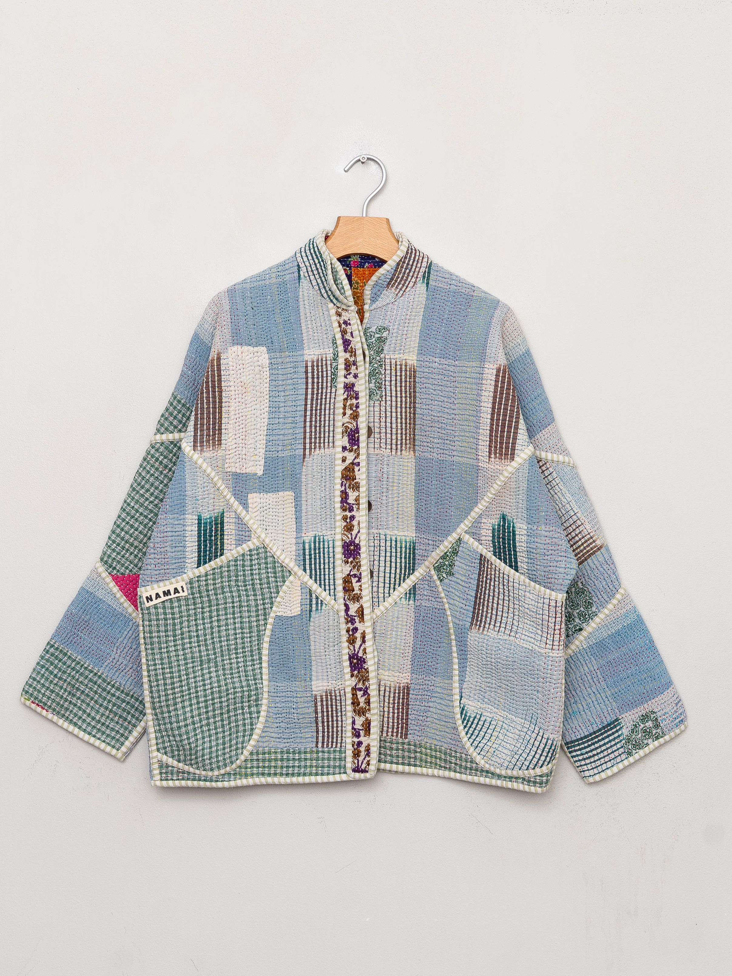 The Ladhiya Quilted Patchwork Kantha Jacket Wholesale