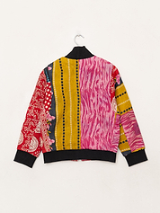 The Veda Quilted One-of-a-Kind Bomber Jacket - Small