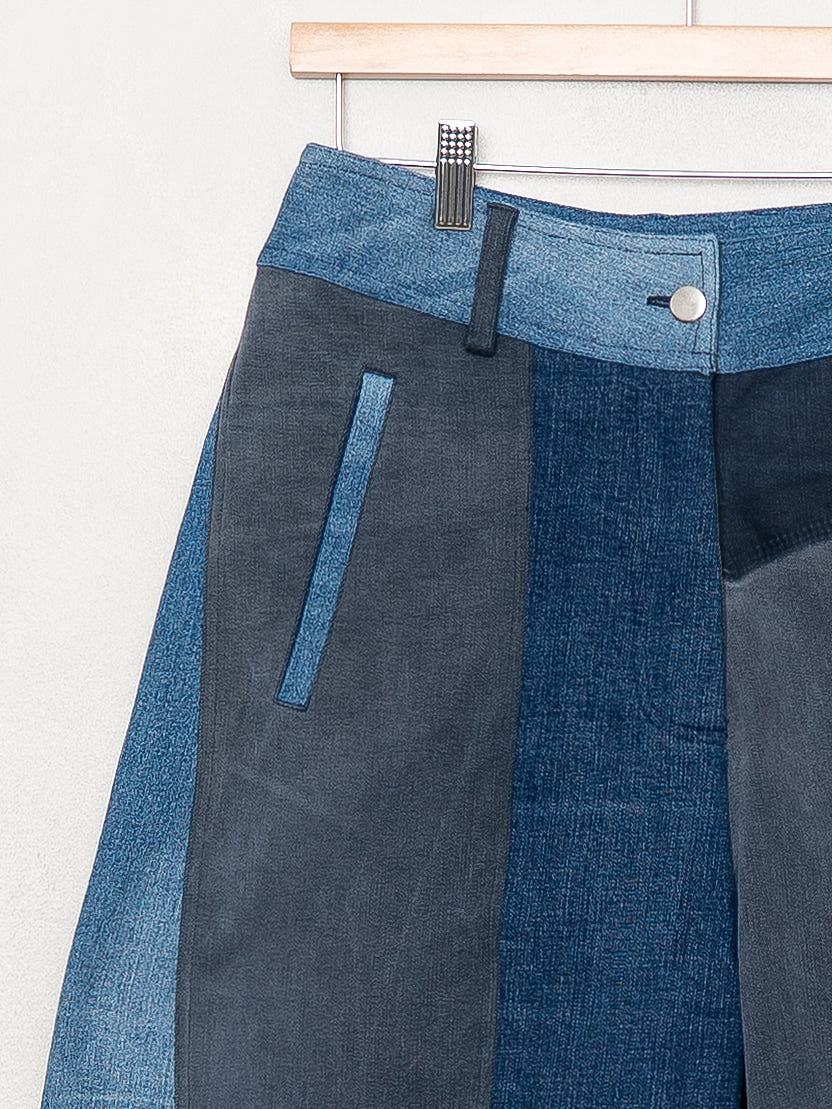 The Nadi Denim Flared Culotte Jeans - Medium