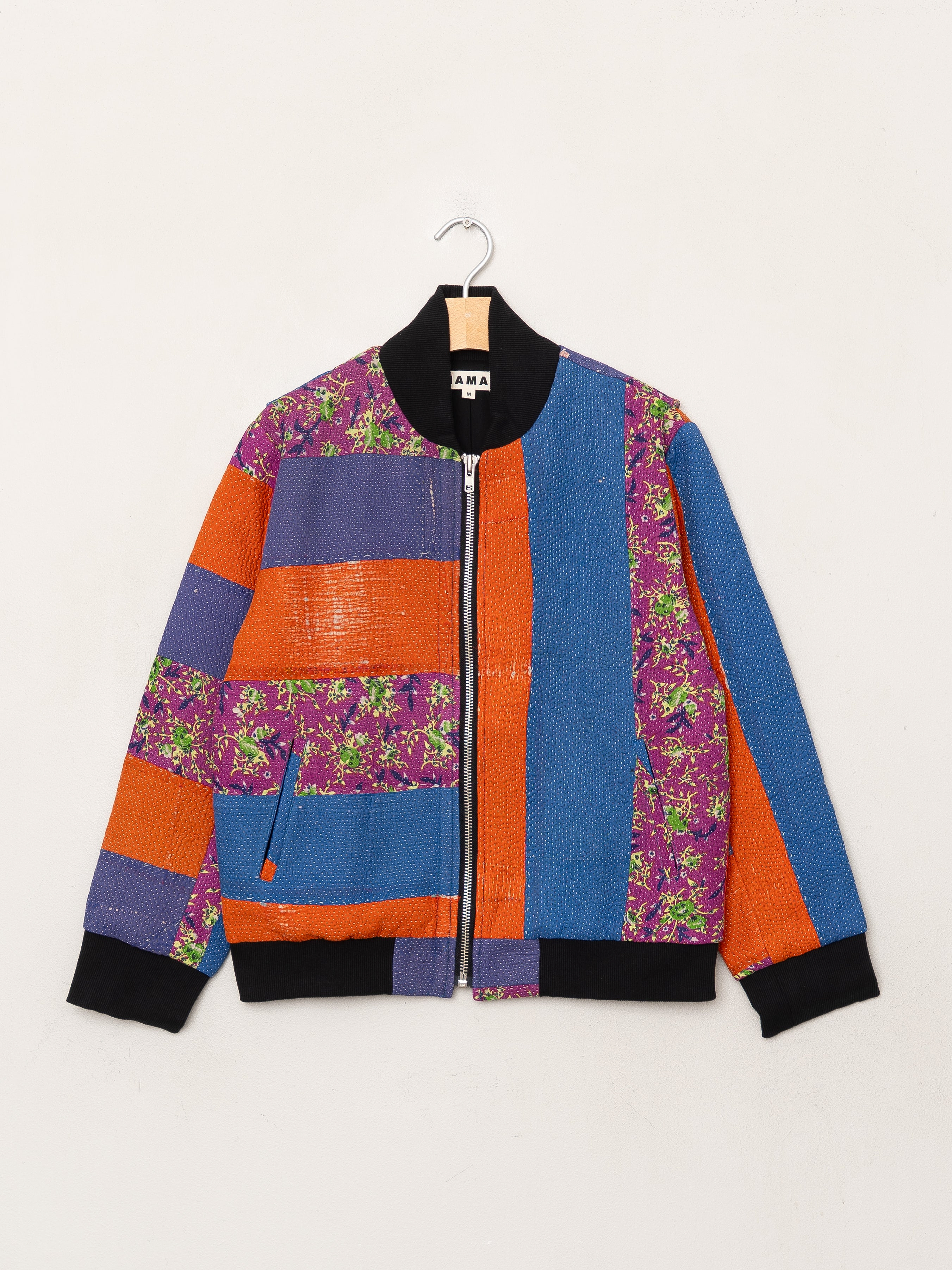 The Veda Quilted One-of-a-Kind Bomber Jacket - Medium