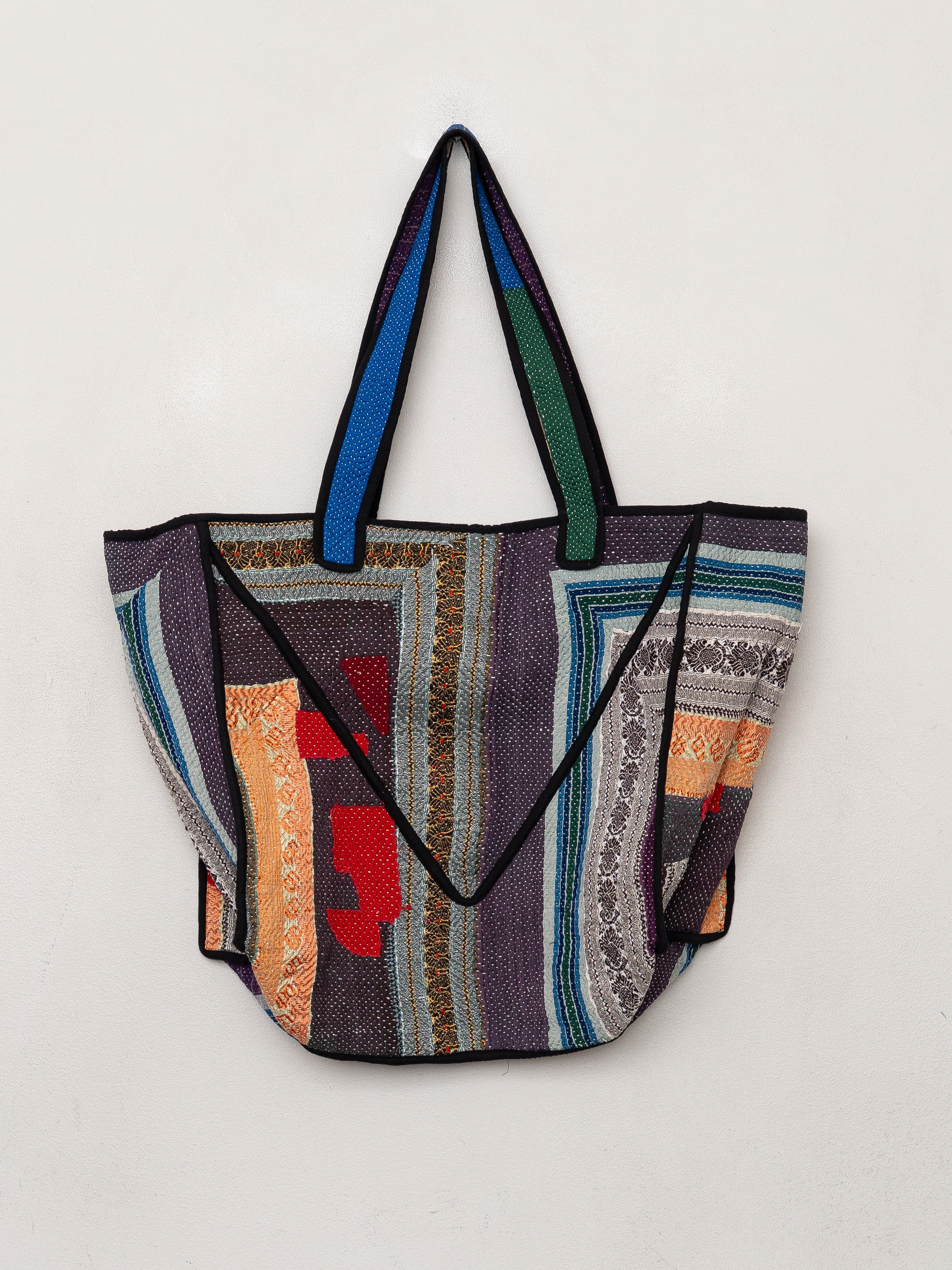 The Raksa Quilted Kantha Bag