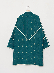 The Sai Quilted Patchwork Kantha Coat