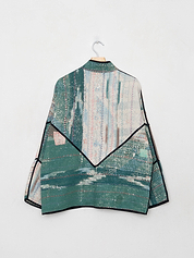 The Ladhiya Quilted Patchwork Kantha Jacket