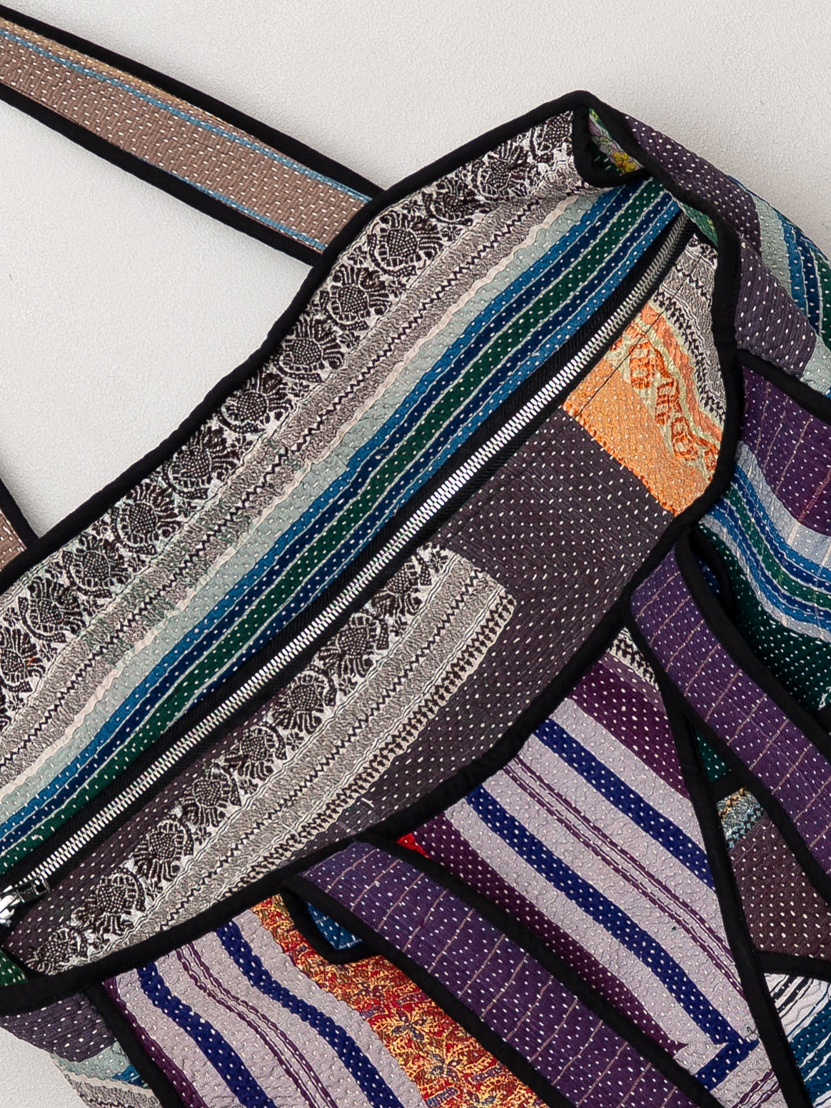The Raksa Quilted Kantha Bag