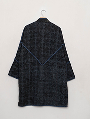 The Sai Quilted Indigo Kantha Coat