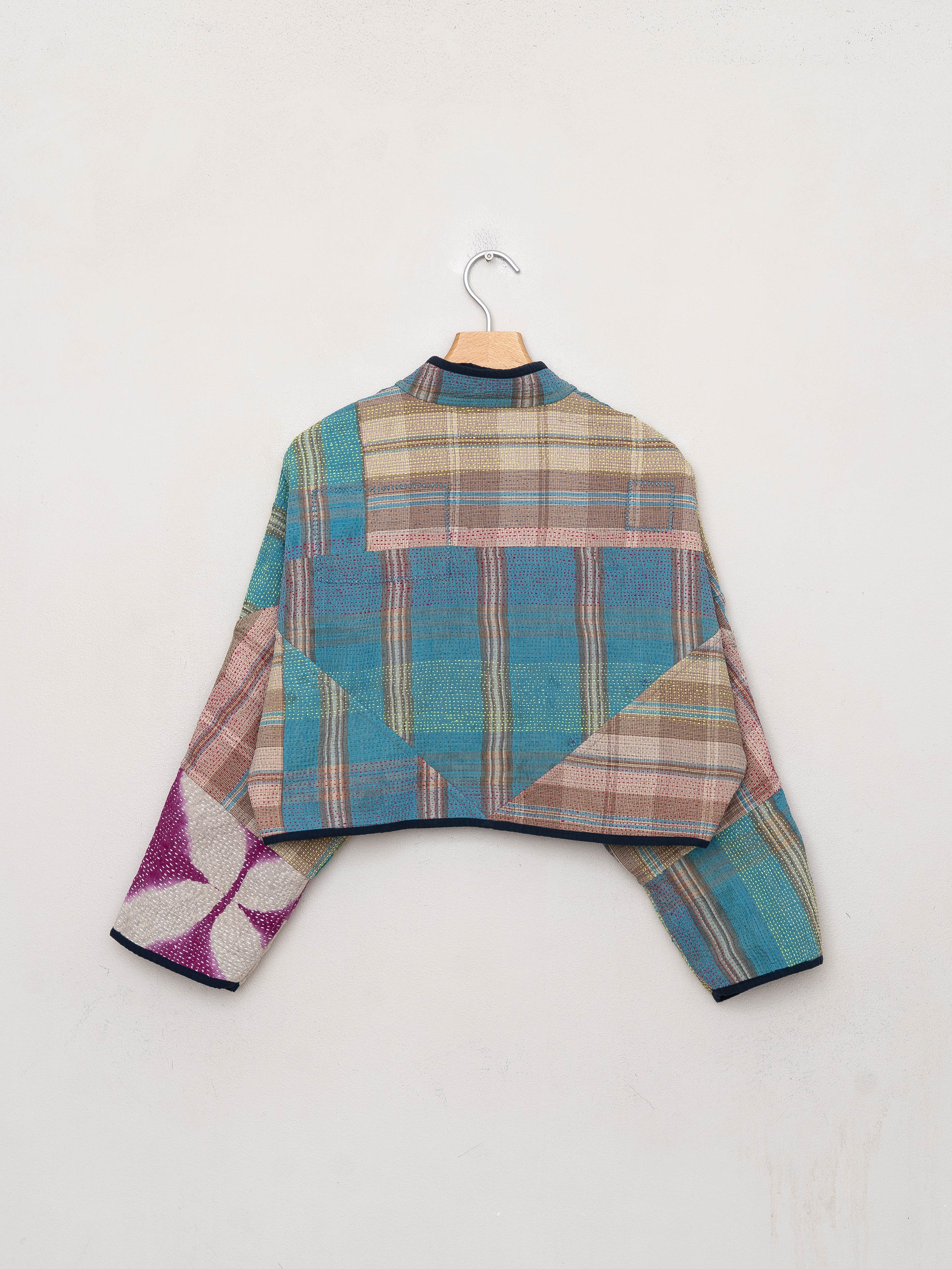 The Kaira Cropped Quilted Patchwork Kantha Jacket Wholesale