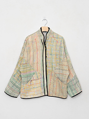 The Ladhiya Quilted Patchwork Kantha Jacket