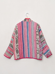 The Ladhiya Quilted Patchwork Kantha Jacket
