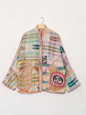 The Ladhiya Suzani Quilted Kantha Jacket