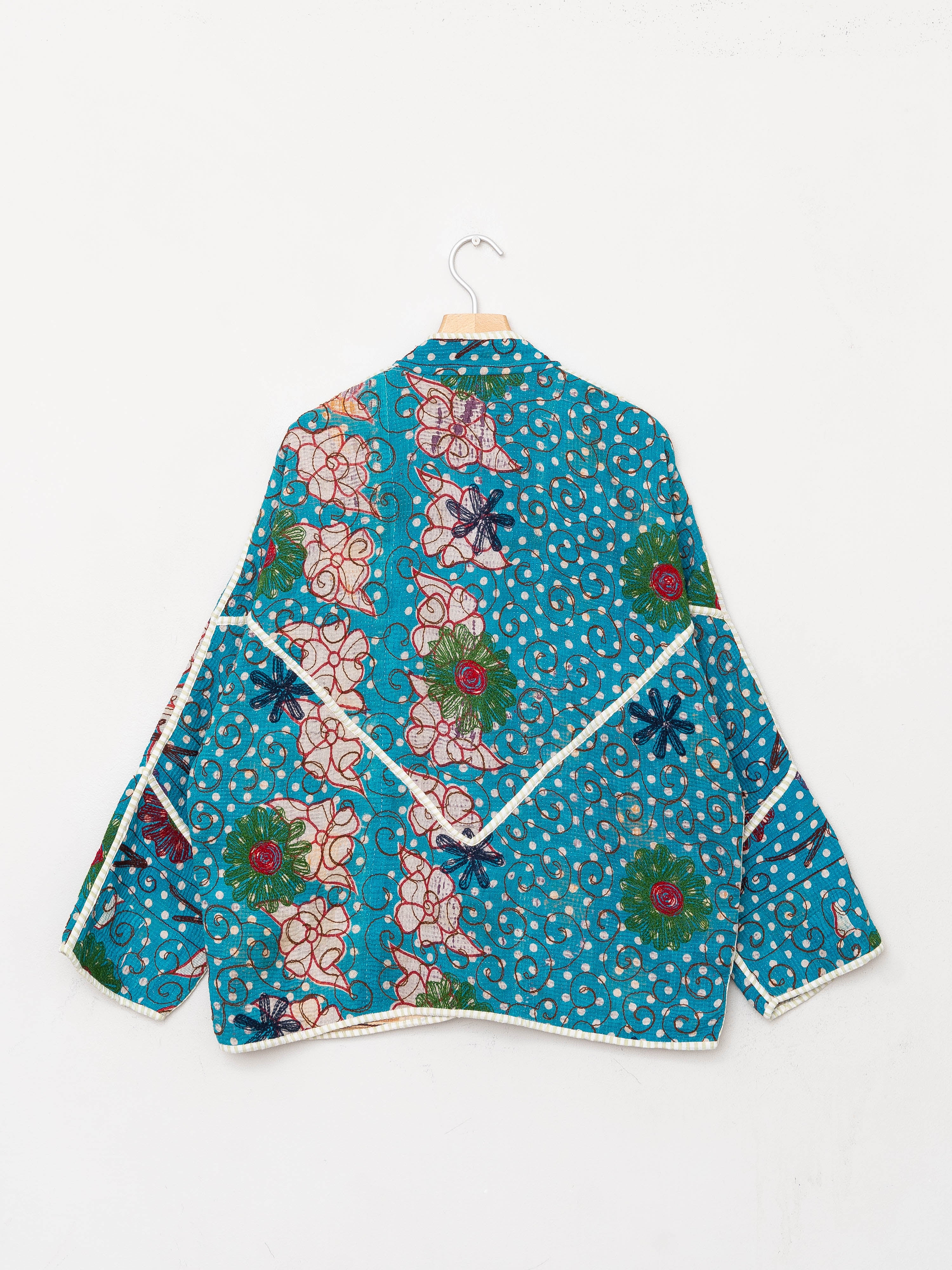 The Ladhiya Quilted Suzani Kantha Jacket