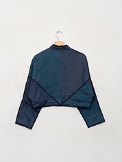 The Kaira Cropped Denim Jacket - Small