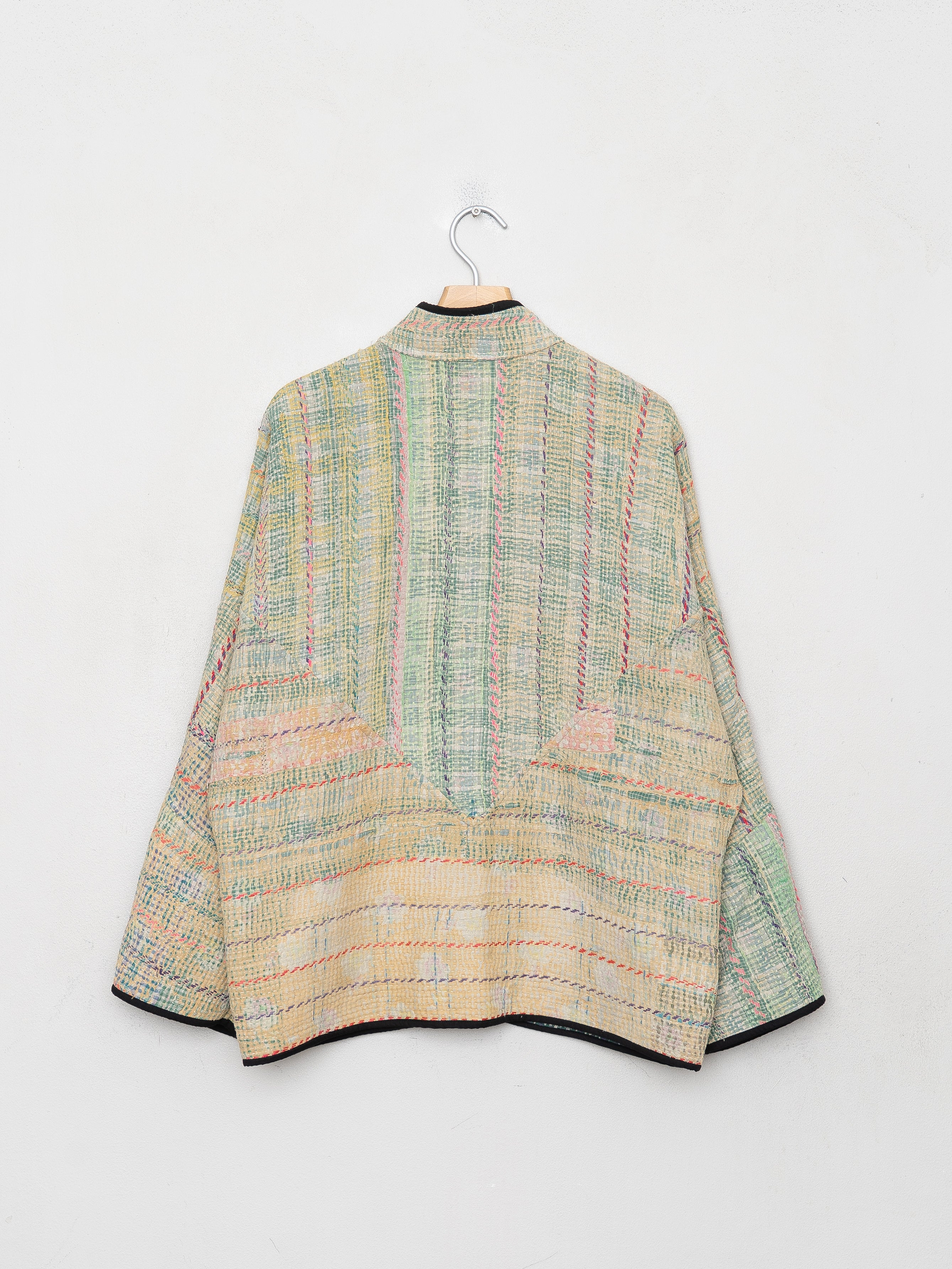 The Ladhiya Quilted Patchwork Kantha Jacket