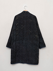 The Sai Quilted Indigo Kantha Coat