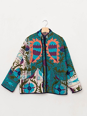 The Ladhiya Quilted Suzani Kantha Jacket Wholesale