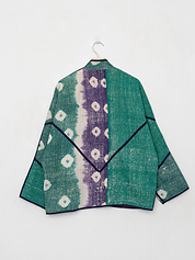 The Ladhiya Quilted Patchwork Kantha Jacket