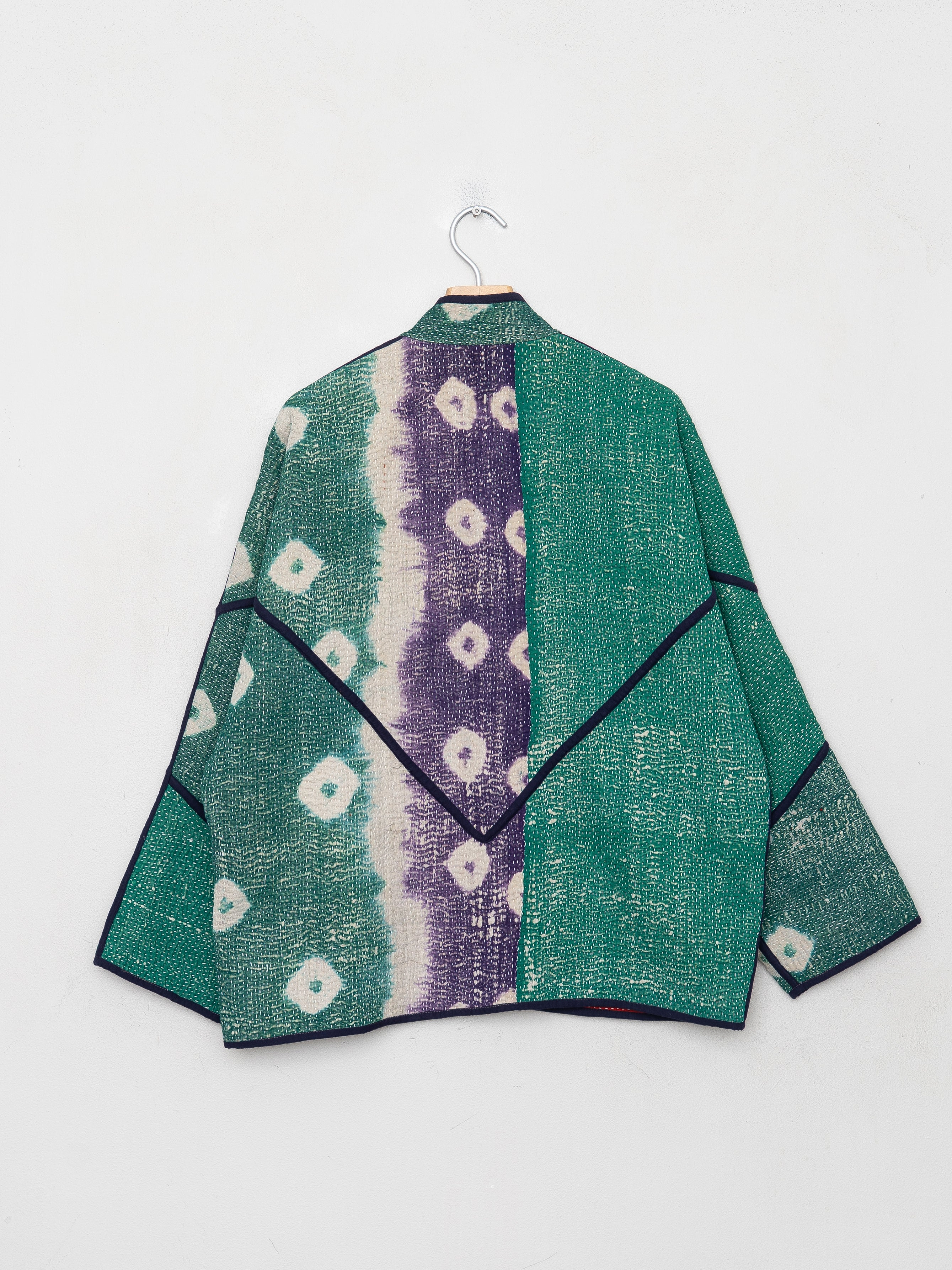 The Ladhiya Quilted Patchwork Kantha Jacket