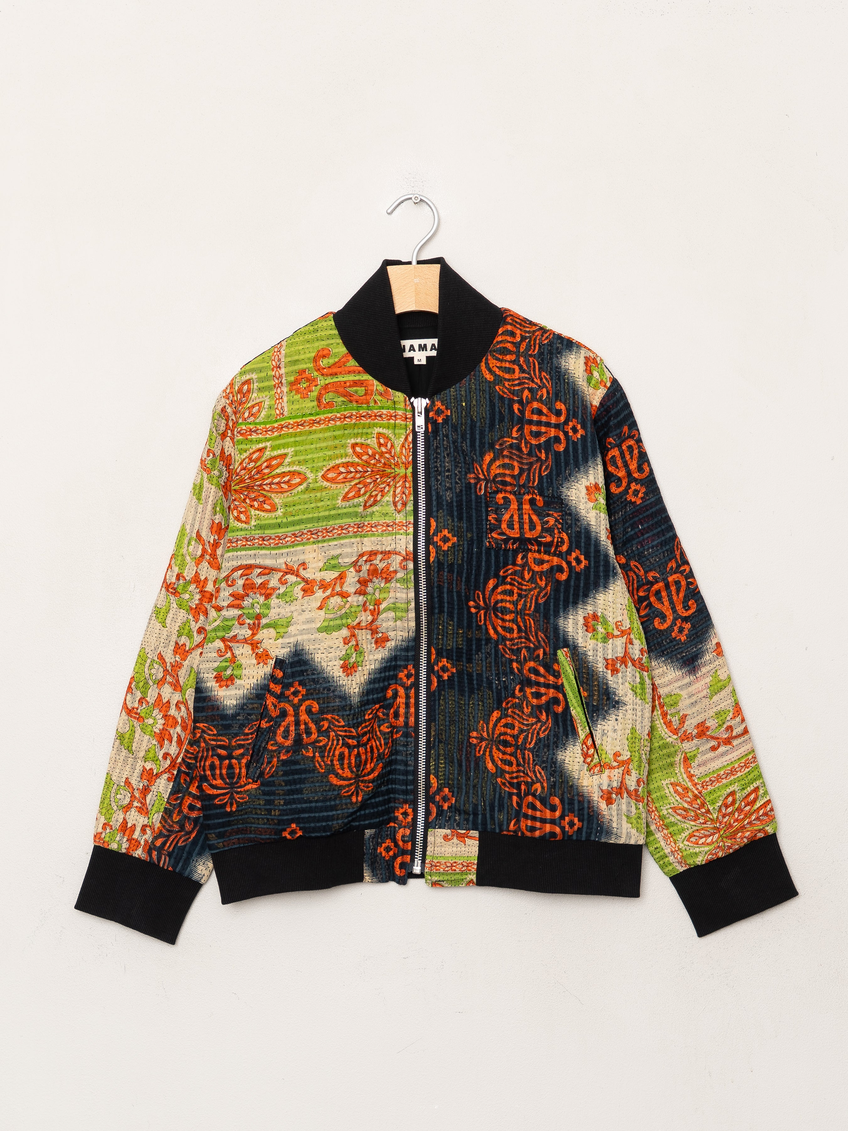 The Veda Quilted One-of-a-Kind Bomber Jacket - Medium