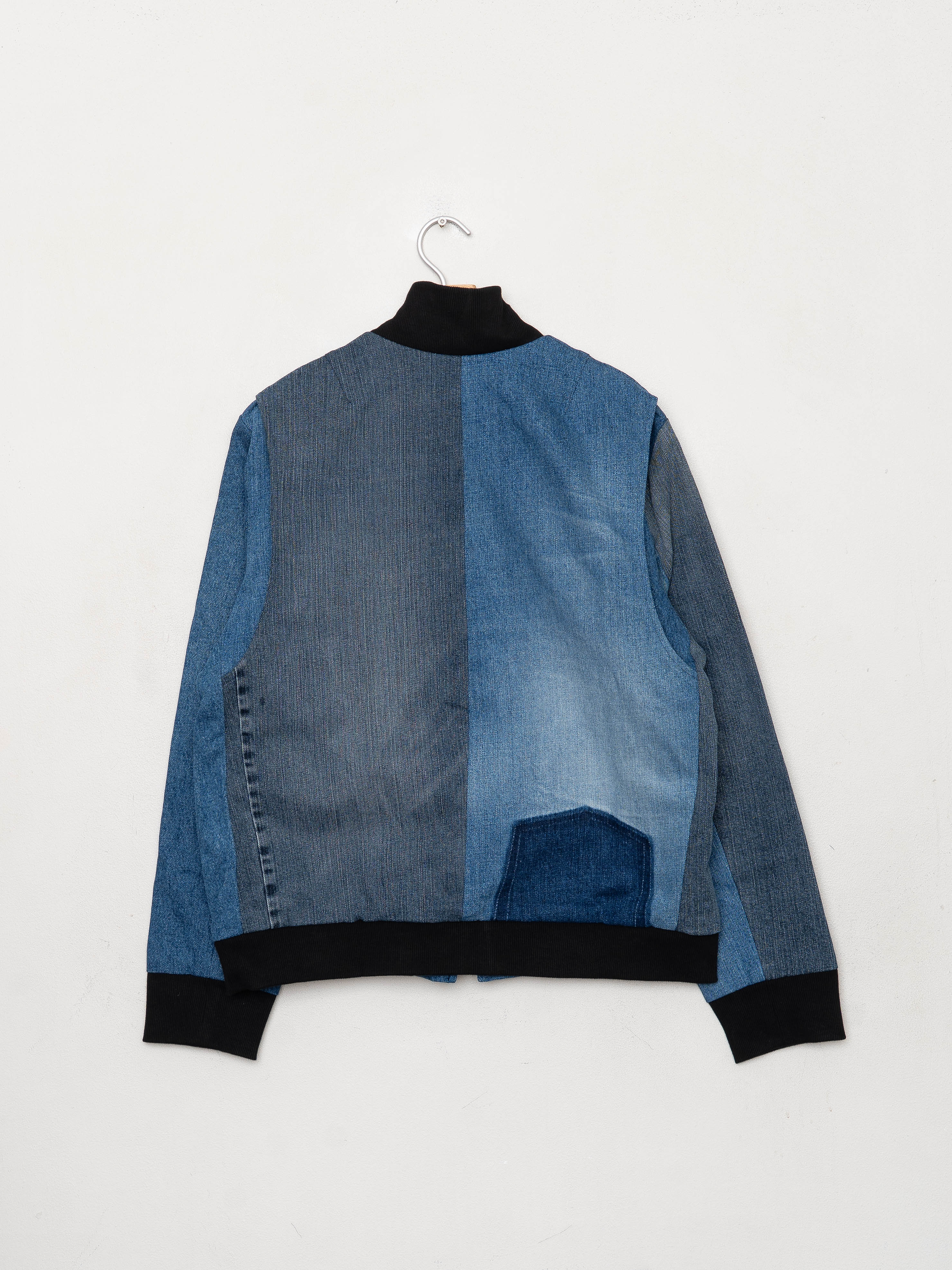 The Veda Denim Bomber Jacket - Large