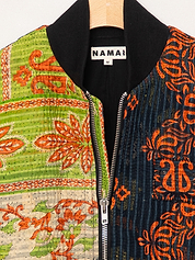 The Veda Quilted One-of-a-Kind Bomber Jacket - Medium