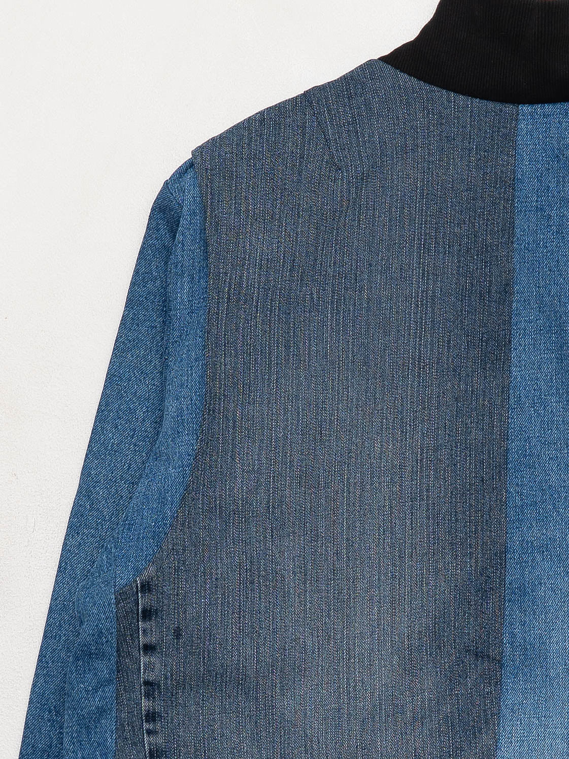 The Veda Denim Bomber Jacket - Large