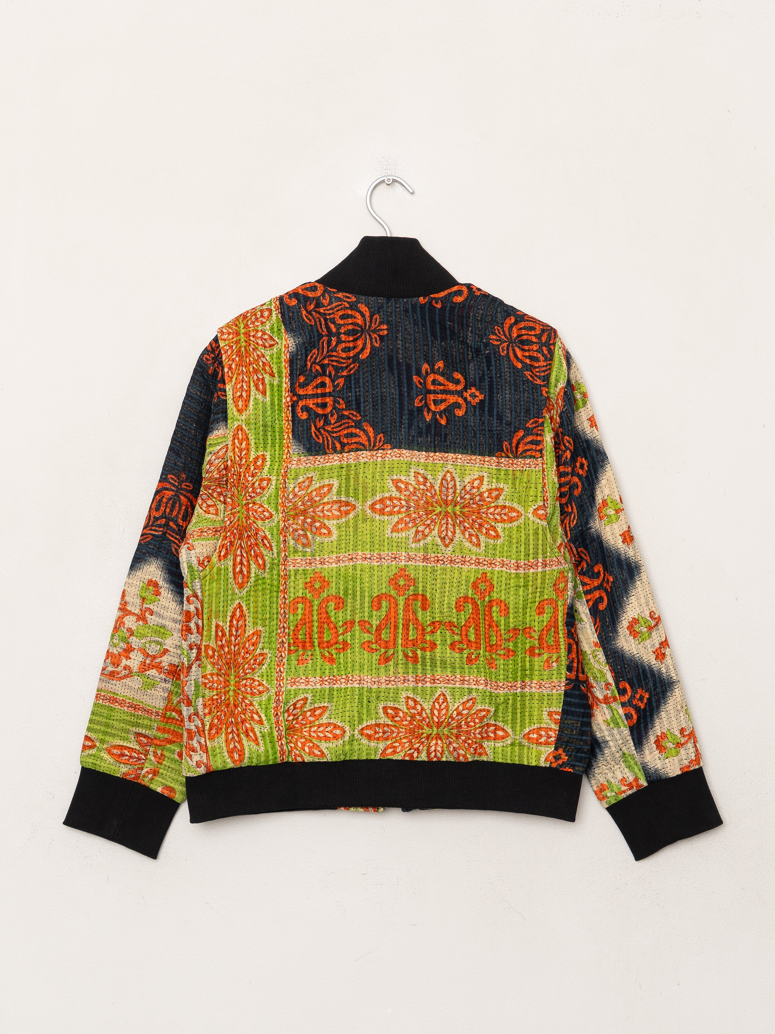 The Veda Quilted One-of-a-Kind Bomber Jacket - Medium