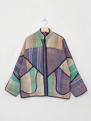 The Ladhiya Quilted Patchwork Kantha Jacket