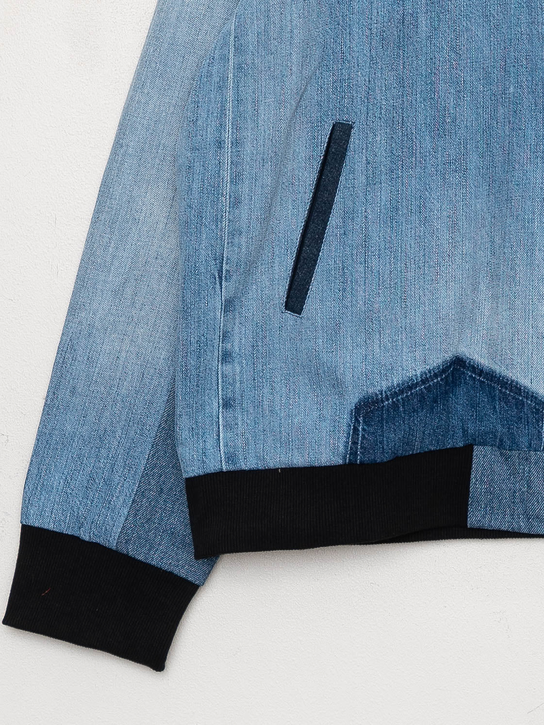 The Veda Denim Bomber Jacket - Large