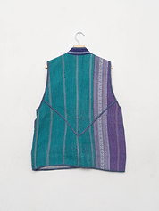 The Ladhiya Quilted Patchwork Kantha Vest