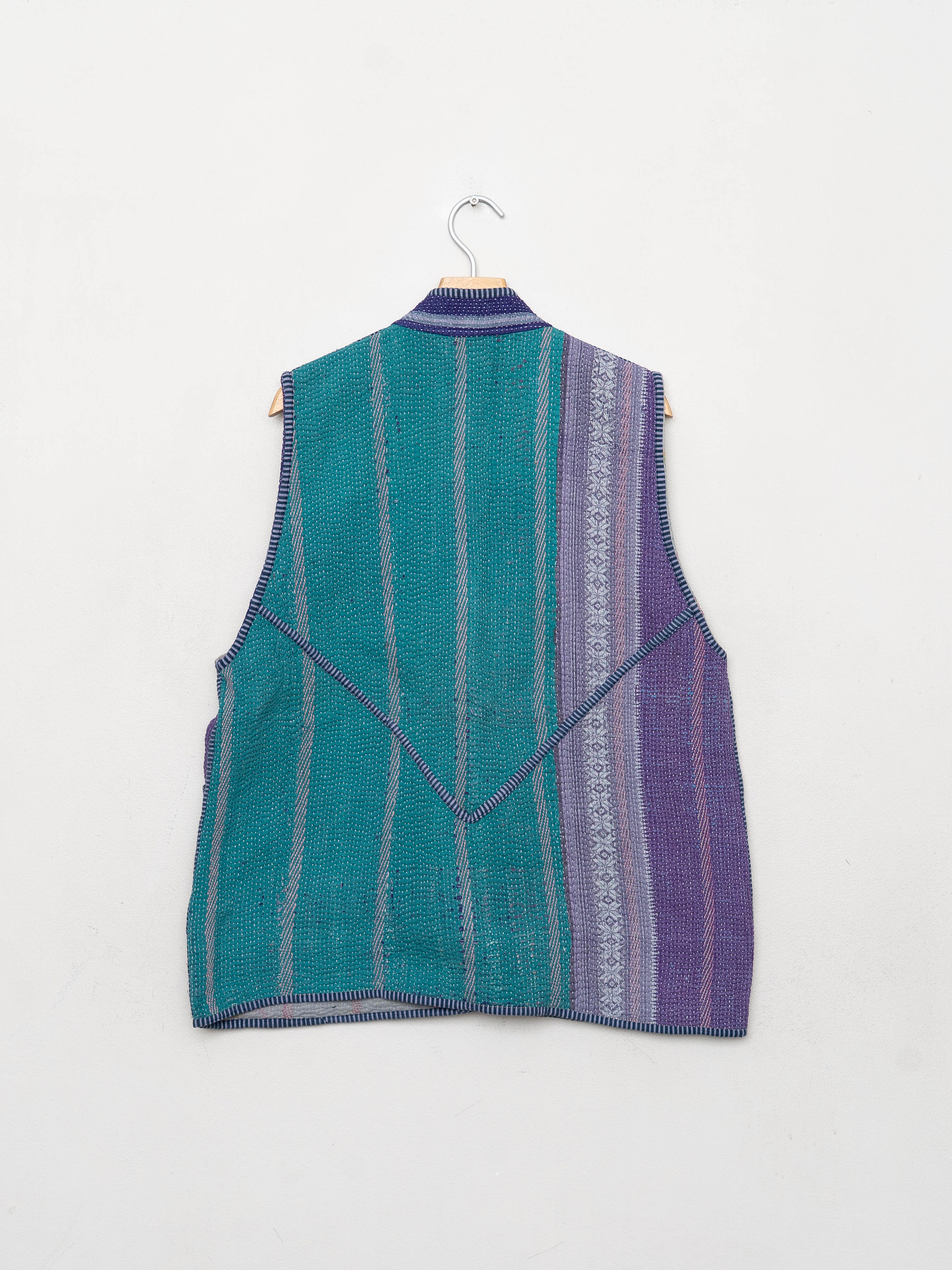 The Ladhiya Quilted Patchwork Kantha Vest