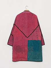 The Sai Quilted Patchwork Kantha Coat