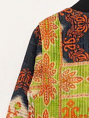 The Veda Quilted One-of-a-Kind Bomber Jacket - Medium