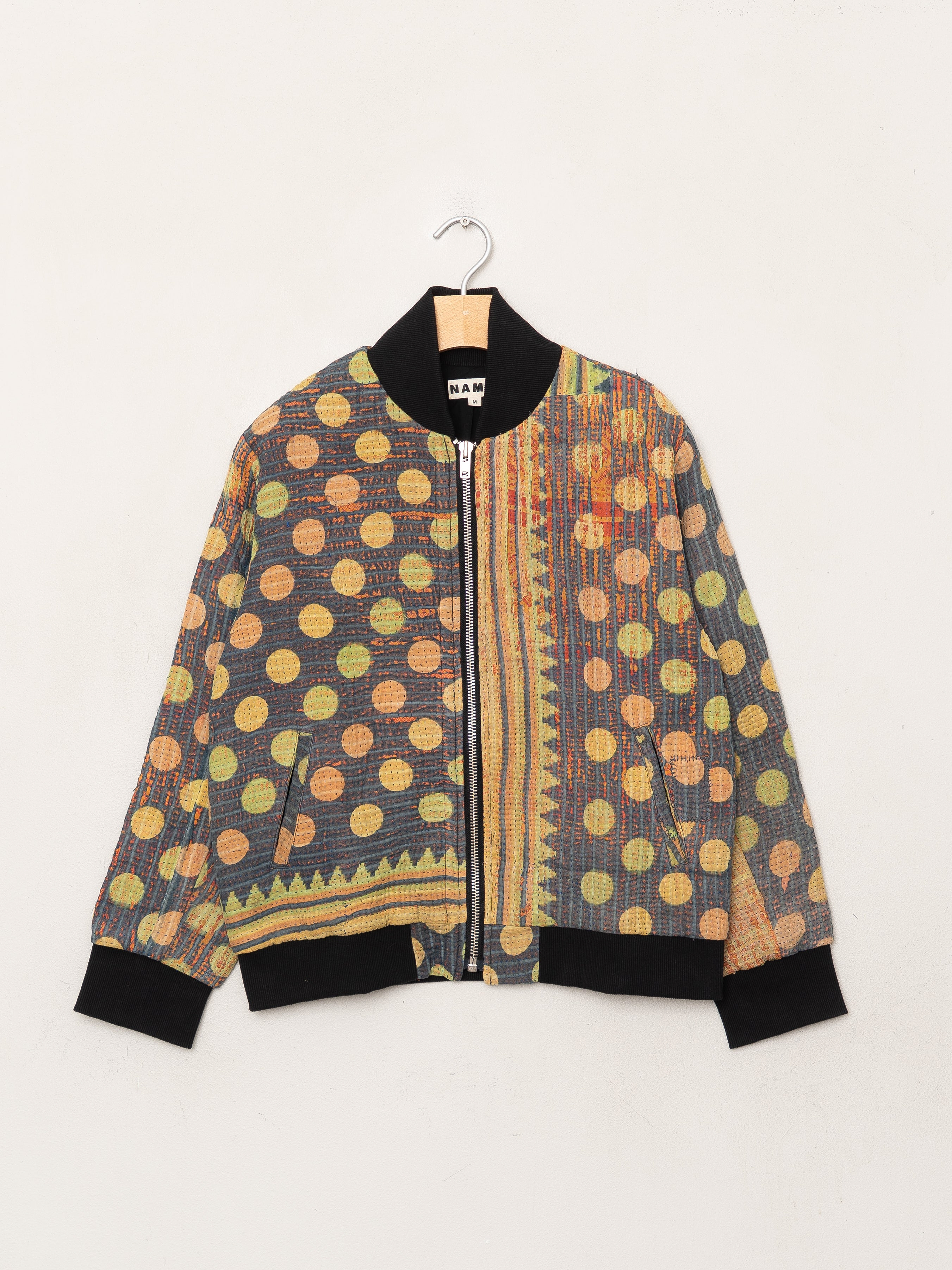 The Veda Quilted One-of-a-Kind Bomber Jacket - Medium
