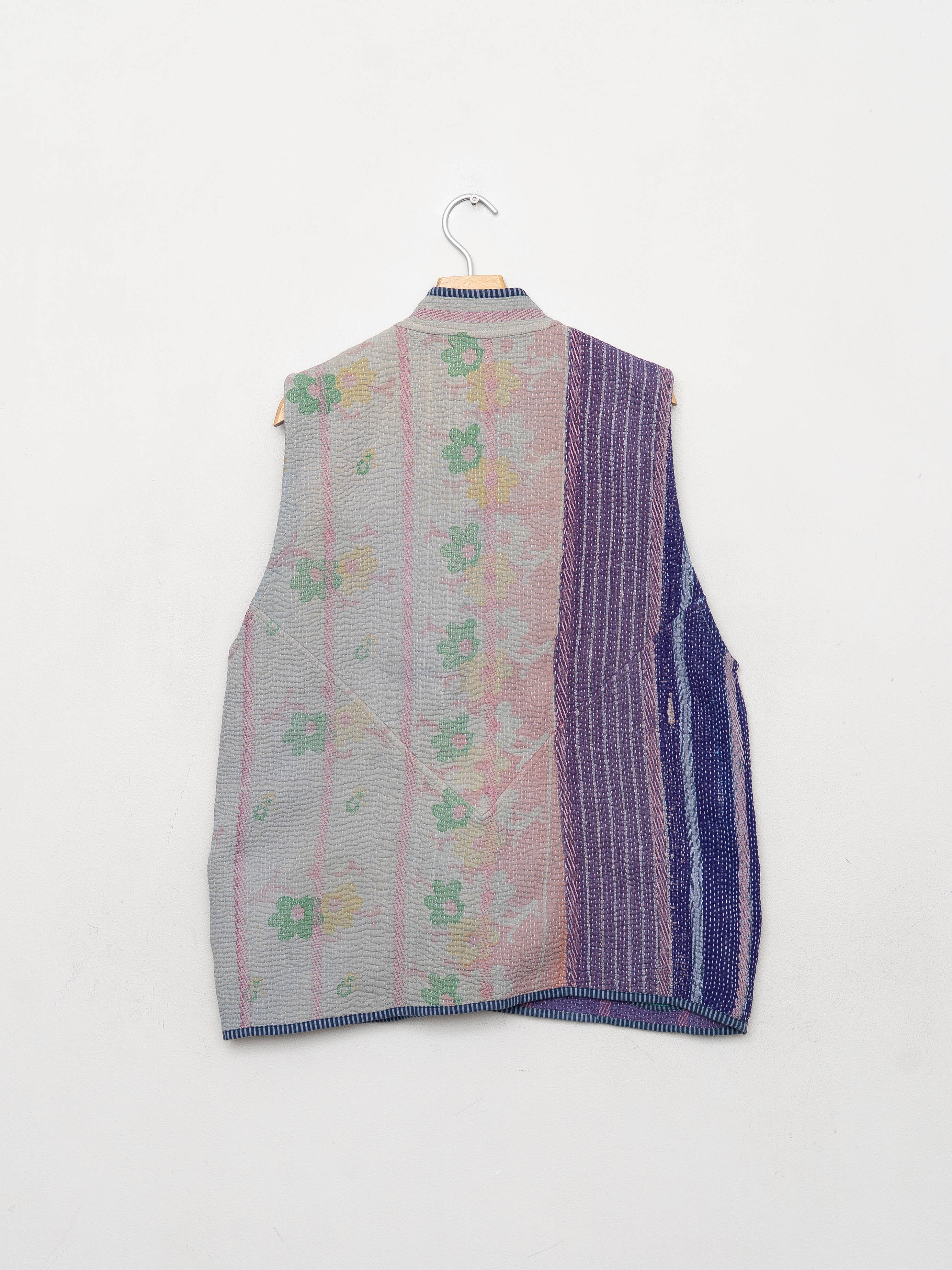 The Ladhiya Quilted Patchwork Kantha Vest