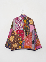 The Ladhiya Quilted Patchwork Kantha Jacket