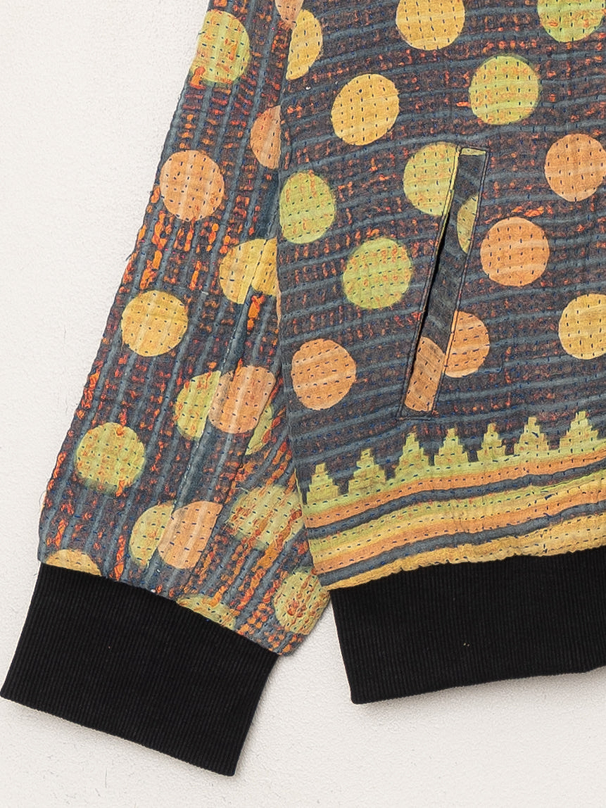The Veda Quilted One-of-a-Kind Bomber Jacket - Medium