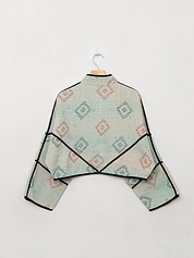 The Kaira Cropped Quilted Patchwork Kantha Jacket